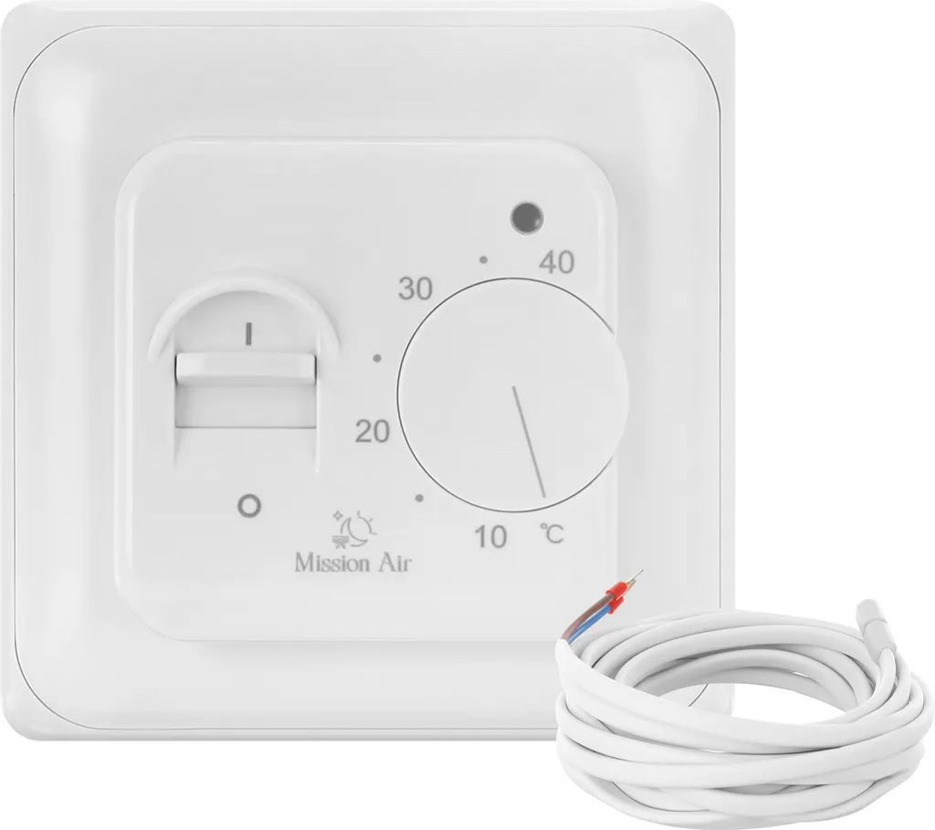 Régulateur manuel ARIES blanc : remplacez votre vieux thermostat mural