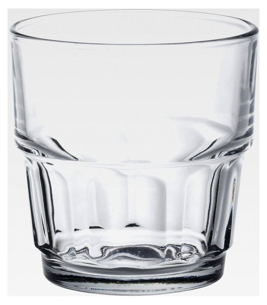 Lola Trinkglas, Wasserglas, Saftglas, 200 ml, transparent, 6 Stück