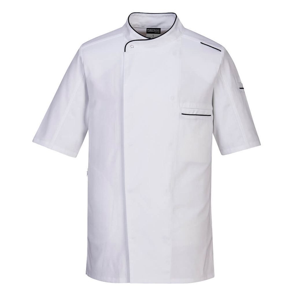 Portwest C735 Surrey Kochjacke S/S White Gr. S