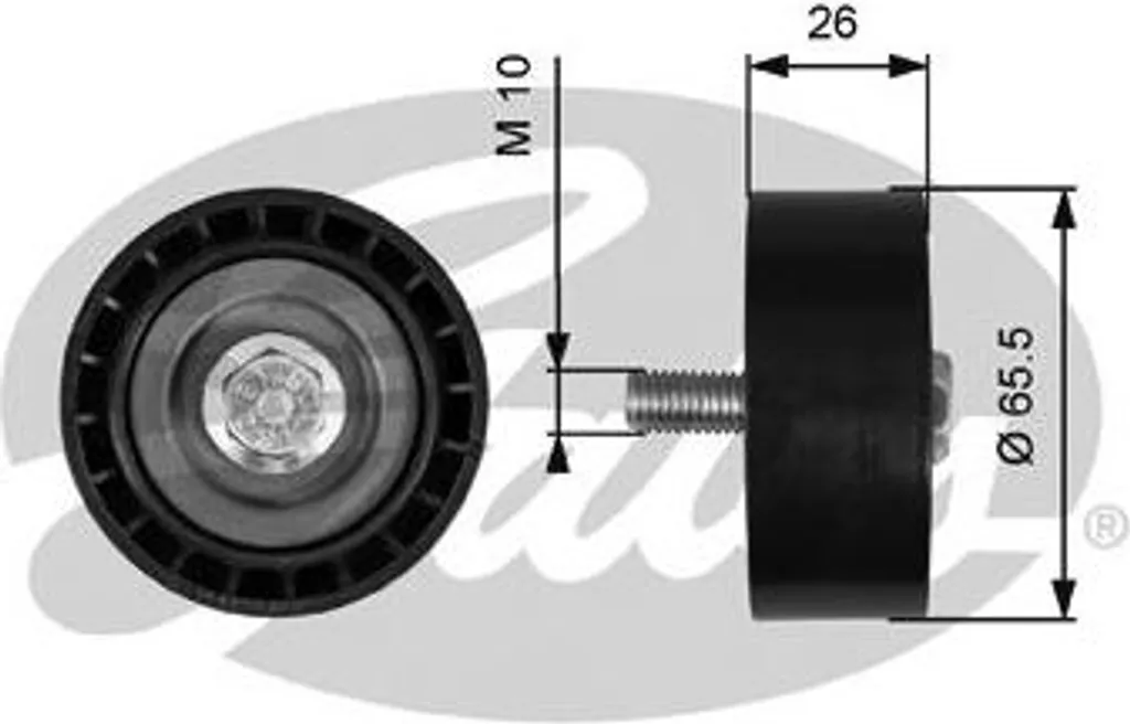 Galet enrouleur de courroie trapézoïdale pour Opel Corsa D et Astra J