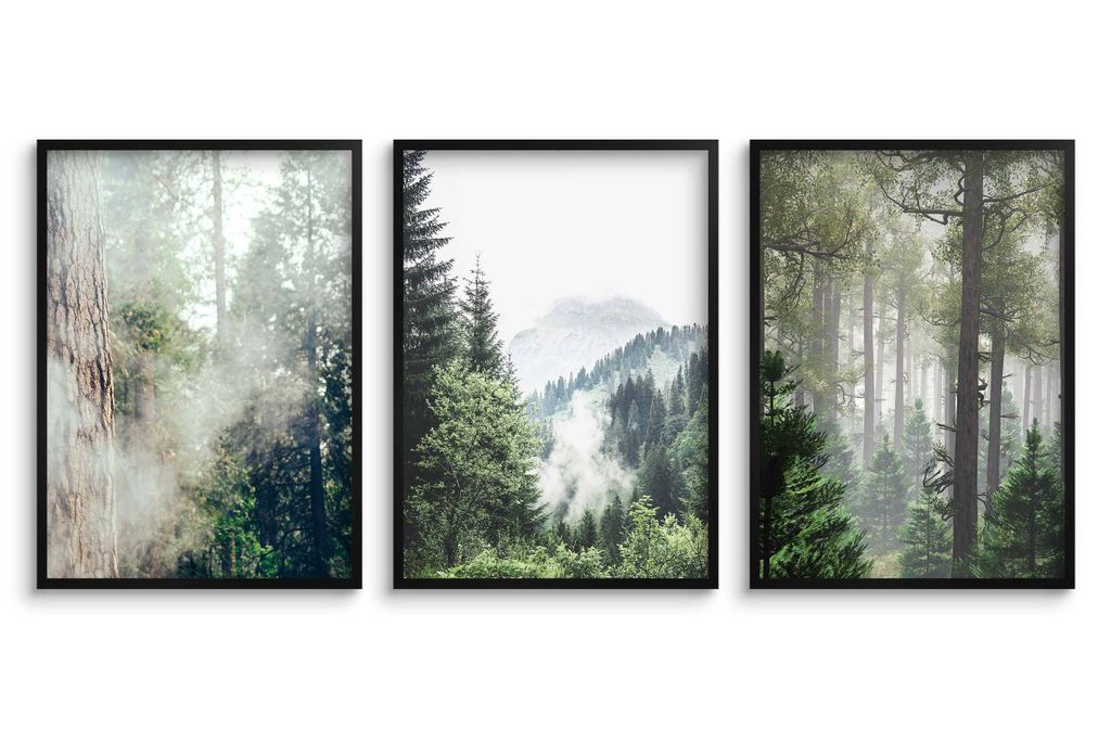 Poster fürs Schlafzimmer, Wandposter fürs Wohnzimmer Wald Produktbild 