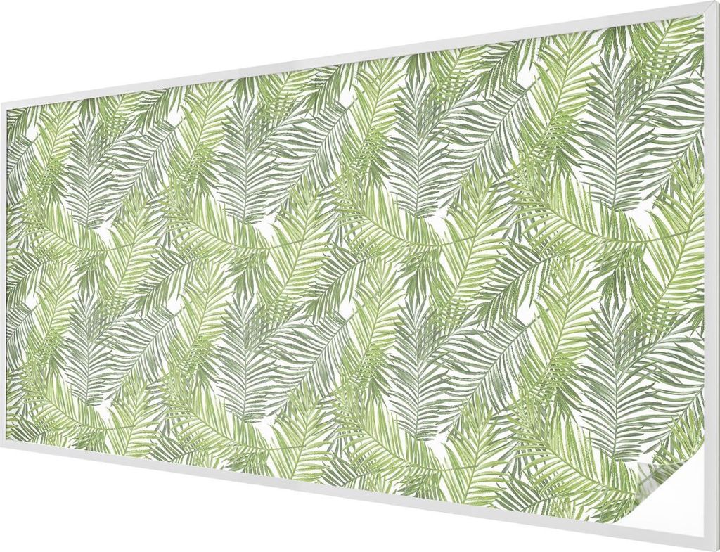 Buntglas Fensterfolie – 200x100 cm – Stained-Glass Design – blickdichte dekorative Sichtschutzfolie – selbstklebend, UV-Schutz – Pflanzen...