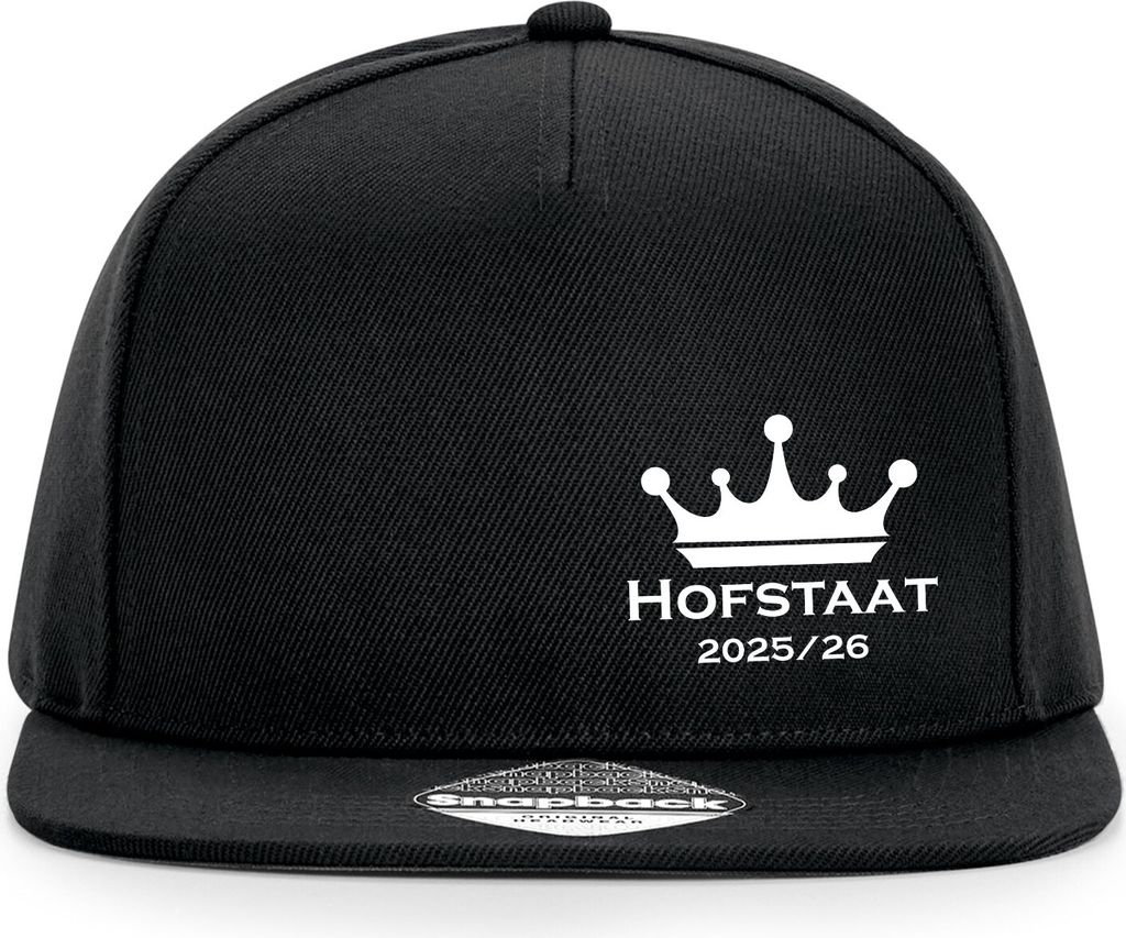 Huuraa Cappy Mütze Hofstaat 2025/26 Schützenfest Black Polyester Snapback Kappe Geschenkidee