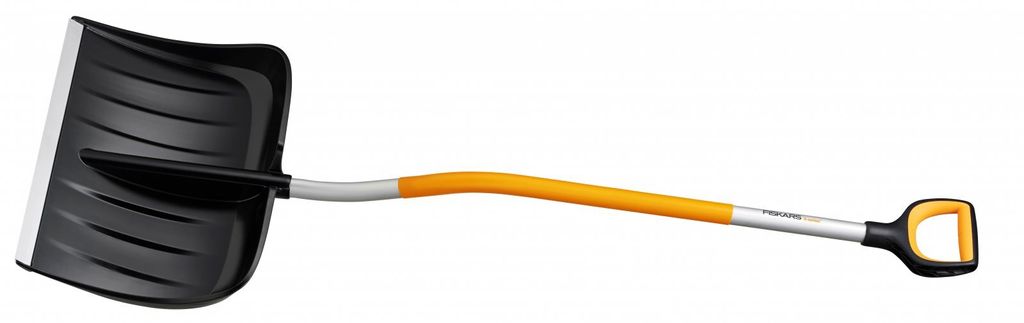 A snow shovel on a white background.