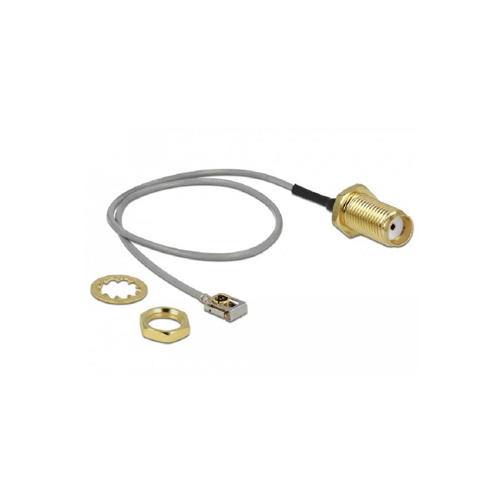 DELOCK Antennenkabel SMA Buchse zum Einbau zu I-PEX Inc. MHF