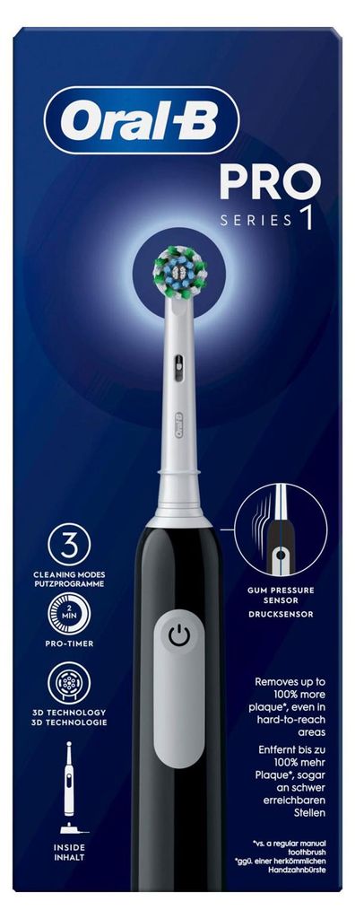 Brosse à dents électrique Oral-B Pro 1, noire Image du produit 