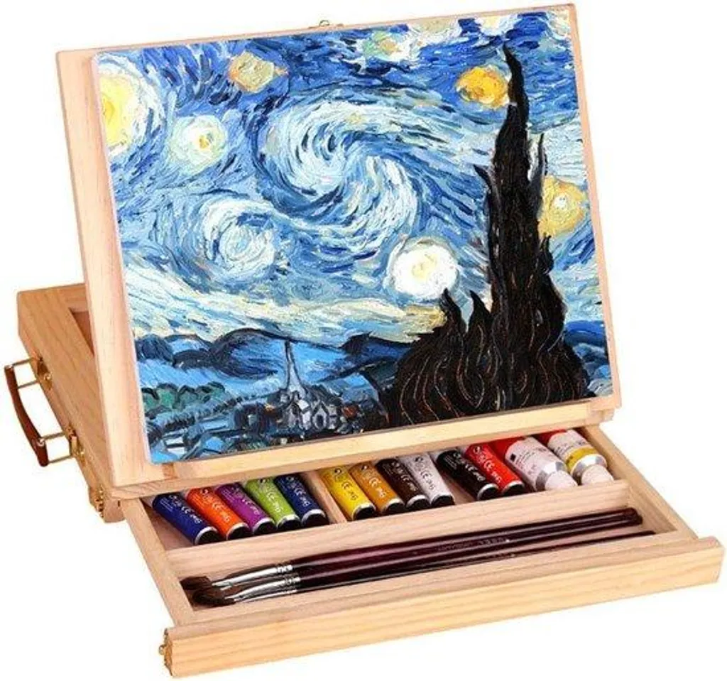 Chevalet peinture enfants avec plateau amovible - Kit plastique robuste