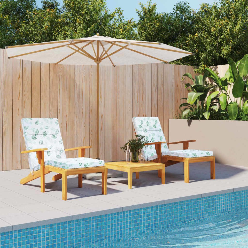 Liegestuhl-Auflagen 2 Stk. Blattmuster Oxford-Gewebe , Klassische Sofas Design 2024