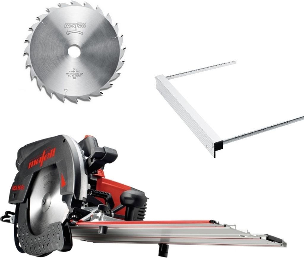 Mafell Kapp Sägesystem KSS 80 Ec 370 Parallelanschlag + HM-Blatt 237 x 30 Z24