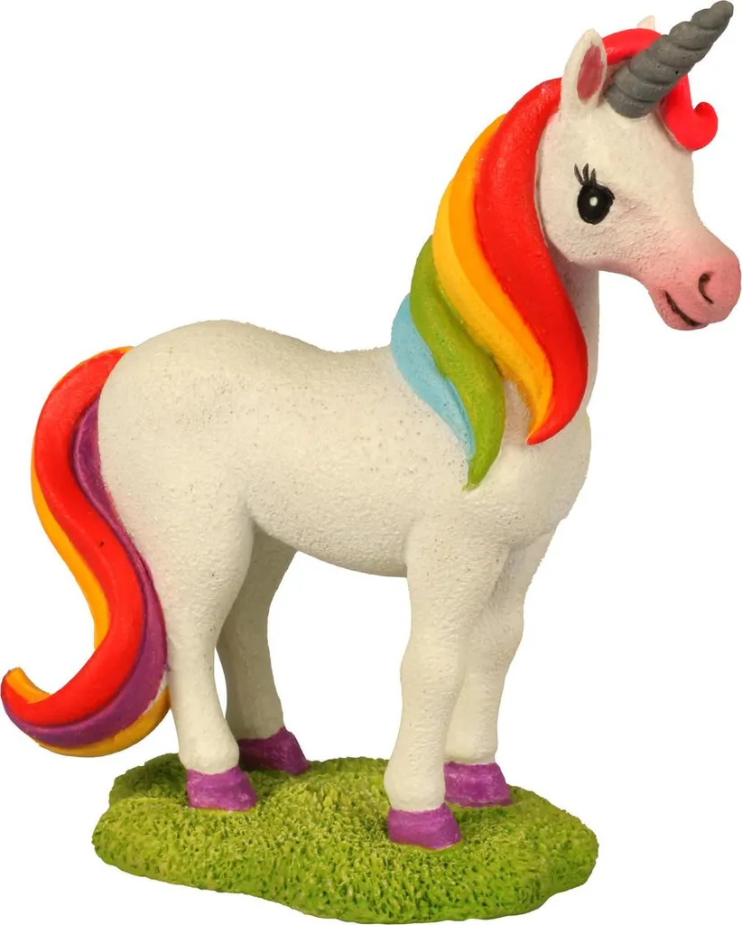 Ornement aquarium Licorne Aqua Della lumineuse pour décor aquatique zen