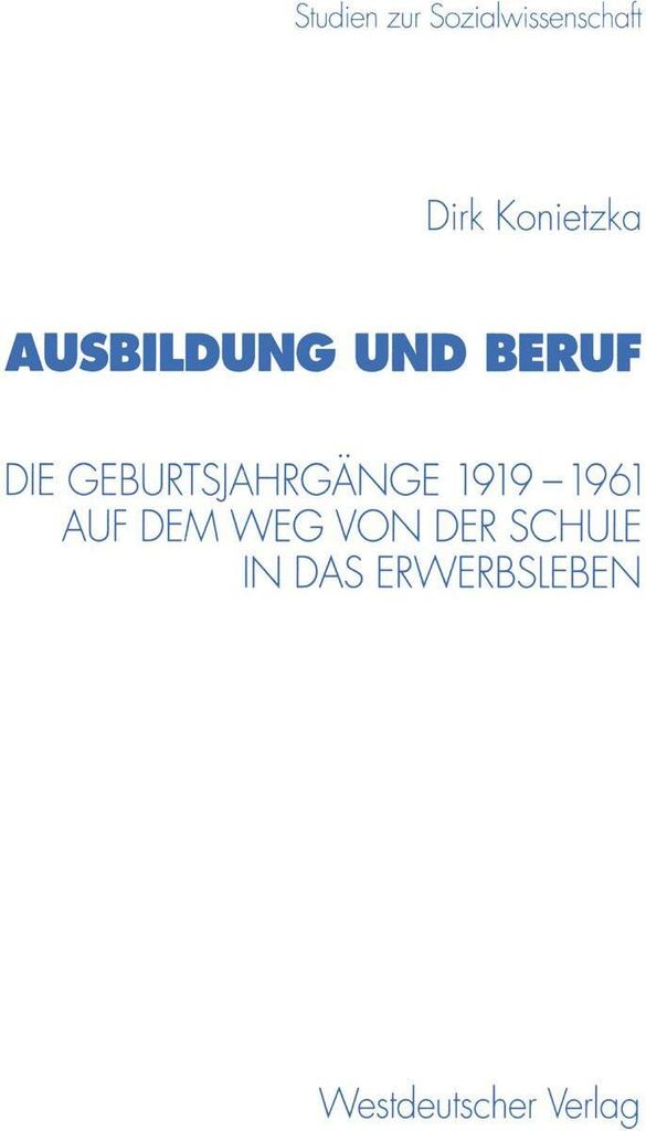 Ausbildung und Beruf