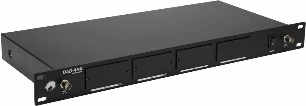Récepteur 4 canaux DAD-4RX OMNITRONIC avec technologie modulaire DAD