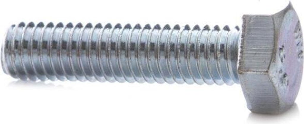 Maschinen-/ Sechskantschrauben Vollgewinde 25 Stk. DIN 933 verzinkt Ø M6x25