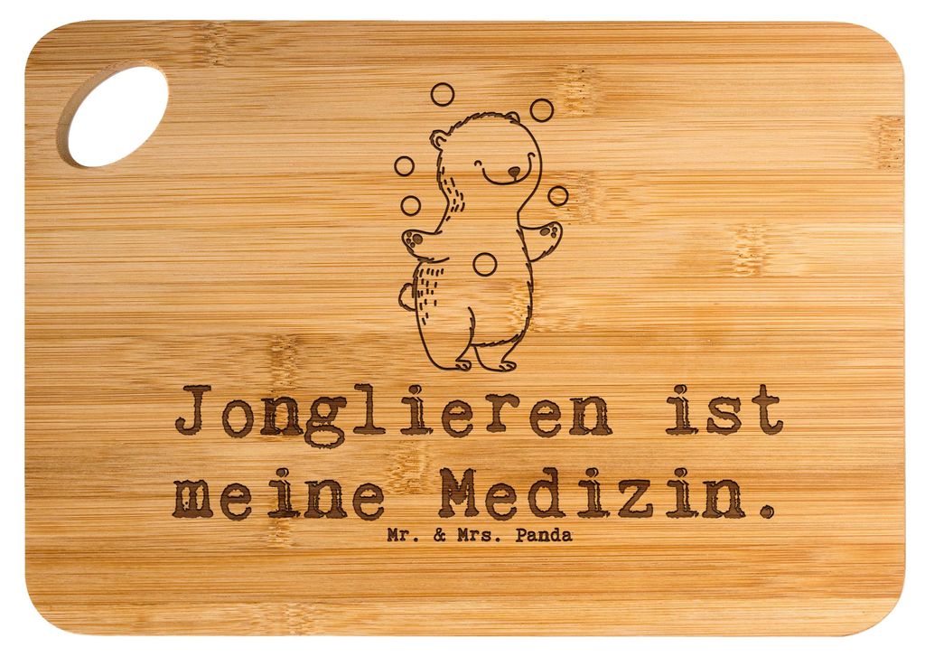 Mr. & Mrs. Panda jausenbrett Bär Jonglieren - Transparent - Geschenk, holzschneidebrett, Brett, Hackbrett, Holzbrett, Jongleur, Frühstücksbrettc...