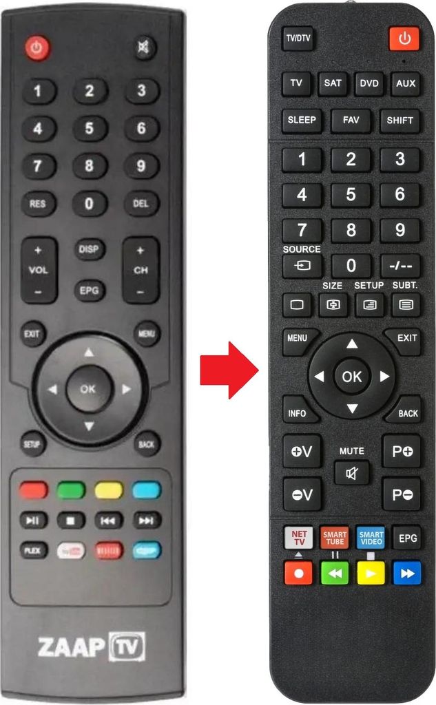 Fernbedienung geeignet für ZAAPTV HD509N