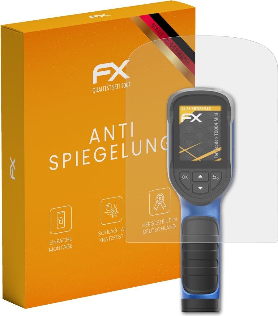 atFoliX FX-Antireflex 2x Schutzfolie kompatibel mit Topdon TC004 Mini Displayfolie