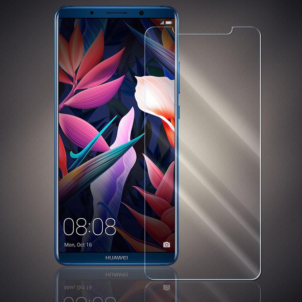 A smartphone with a screen protector placed next to it.
