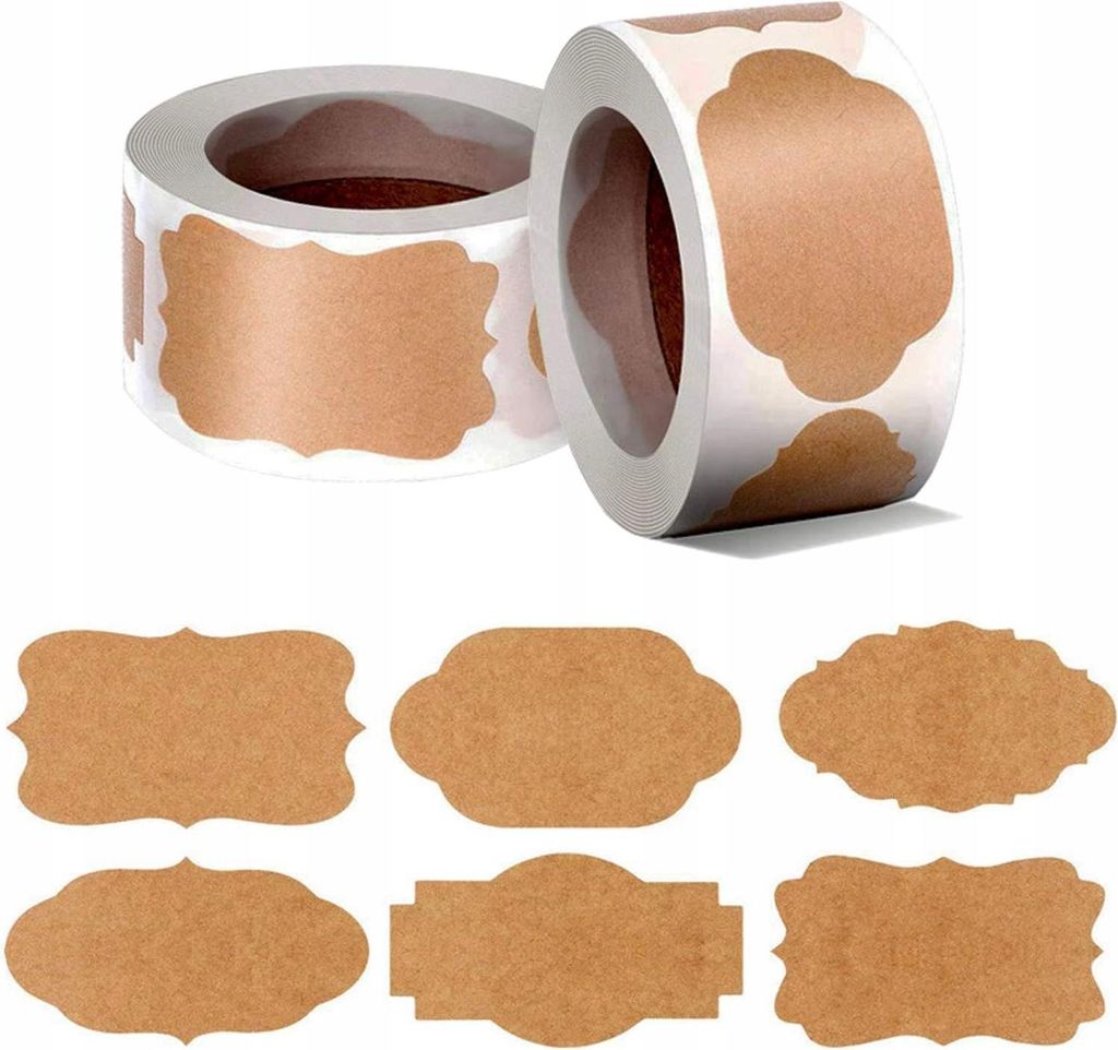 ETIKETTEN AUFKLEBER FÜR GLAS selbstklebend 600er Set für -Konserven