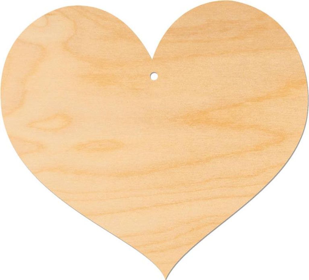 Pendentif cœur en bois 20 cm Décor Image du produit 