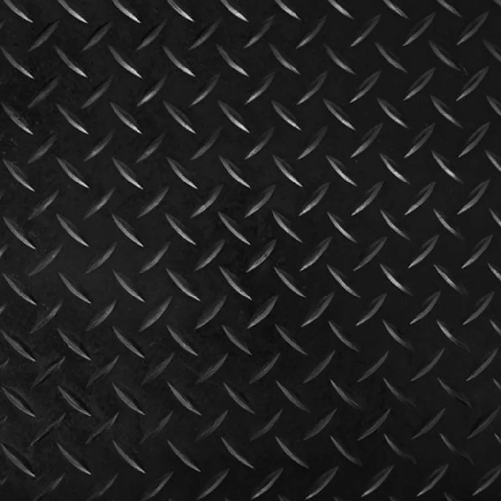 Tapis Caoutchouc Strié Diamant au Mètre pour Atelier et Garage de Pro