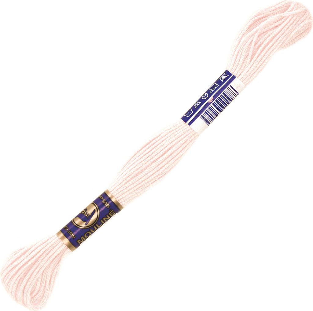 1 Docke Stickgarn 2g / Sticktwist 100 % Baumwolle Stickerei Farbwahl Auswahl 1, Farbe :2322 rosagelb