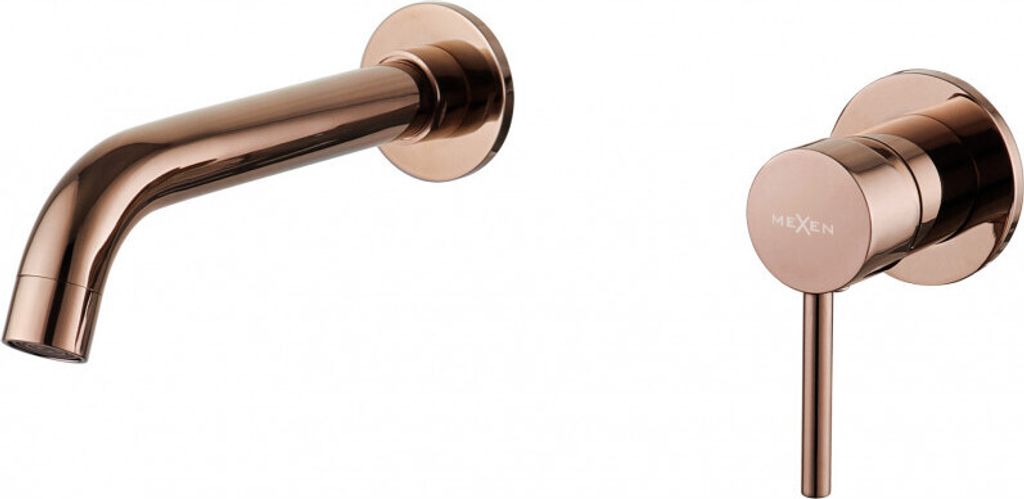 Mexen Alma Waschtischarmatur für Unterputzmontage, Rosa Gold - 75015-60