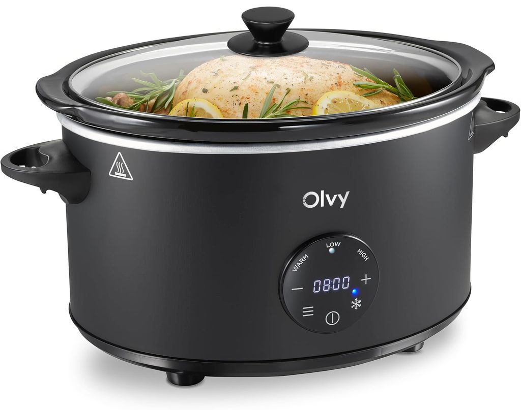 Olvy Digitaler Slow Cooker mit Timer – 6 Liter – Produktbild 