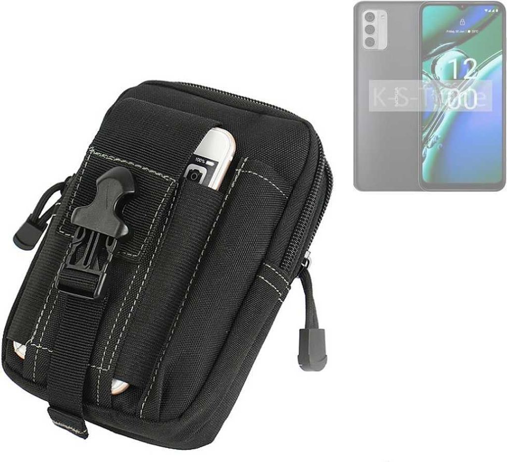 K-S-Trade Gürtel Tasche kompatibel mit Nokia G42 5G Gürteltasche Holster Schutz Hülle Handy Hülle Smartphone outdoor Handy-Hülle schwarz