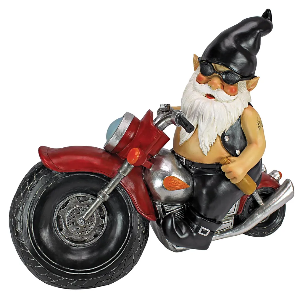 Déco bureau homme : Figurine motard cuir pour ambiance garage rétro