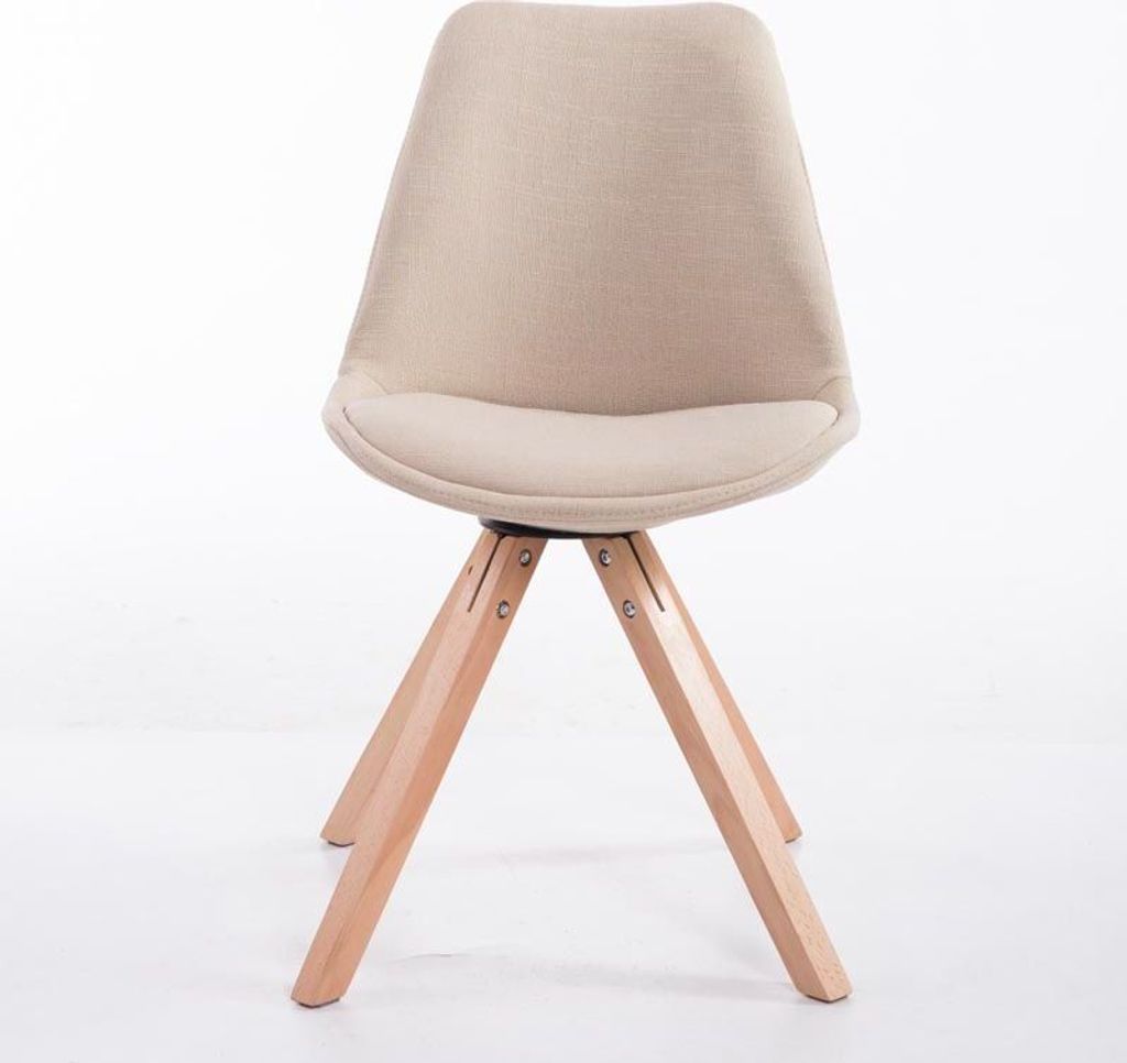 Besucherstuhl Toulouse Stoff Natura Square creme