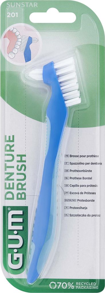 Sunstar GUM, Gebissbürste 201, 1 Stück Produktbild 