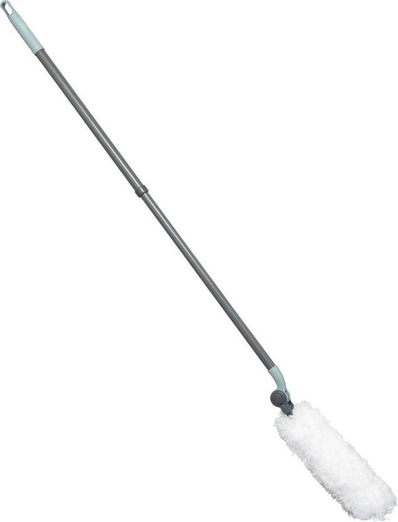Schwenkbarer staubwedel mit teleskopstiel grau h135cm - 5 Produktbild 