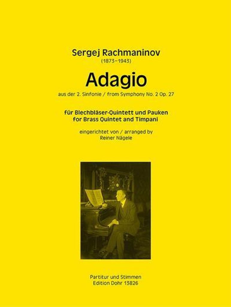 Adagio aus der Sinfonie e-Moll Nr.2 op.27für 2 Trompeten, Horn, Posaune, Tuba und Pauken