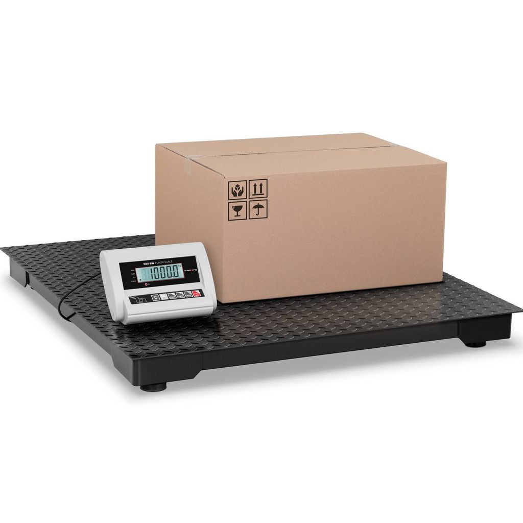 Expondo Steinberg Systems Bodenwaage ECO - 1000 kg / 0,5 kg - 100 x 100 cm - LCD
