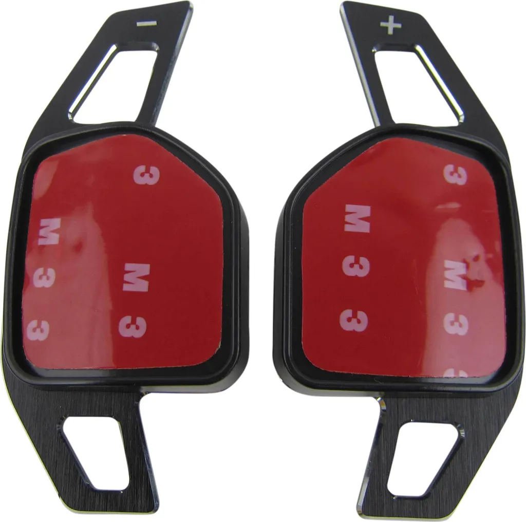 Premium ALU nero cambio paddles estensione DSG paddles volante per Audi - 1