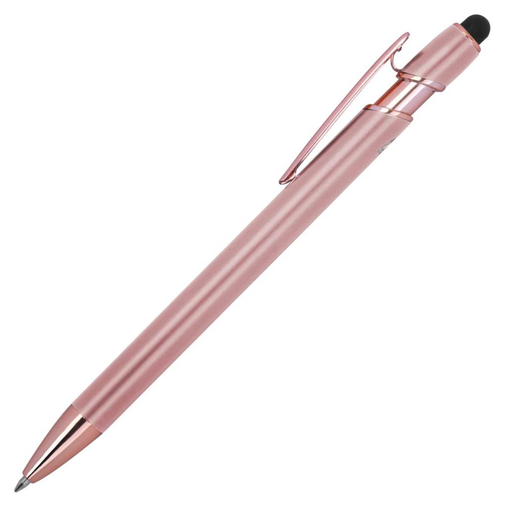 Touchpen-Gel-Kugelschreiber / aus Metall / Farbe: roségold