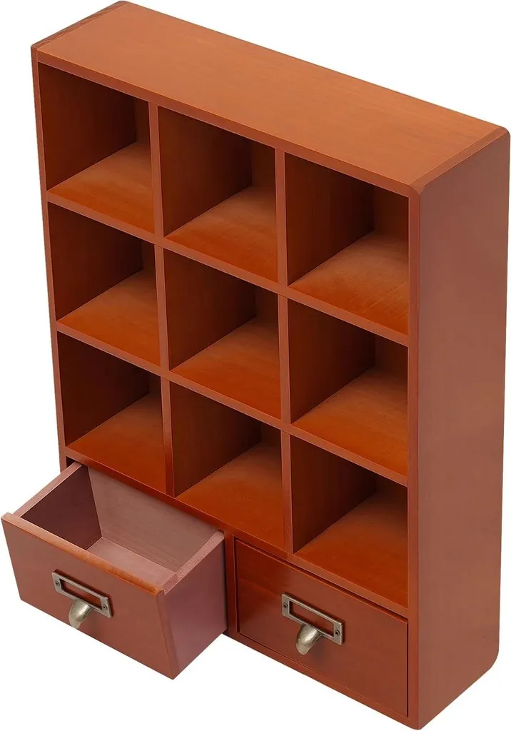 Petit meuble de rangement bois pour bijoux ou fournitures de bureau