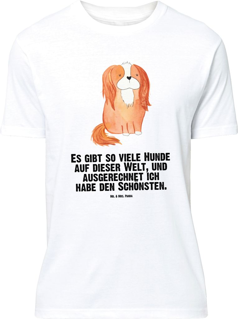 Mr. & Mrs. Panda Tshirt Hund Cavalier King Charles Spaniel - Weiß - Geschenk, S T-Shirt, mit Spruch, Shirt, Sprüche, oberteil, Bester
