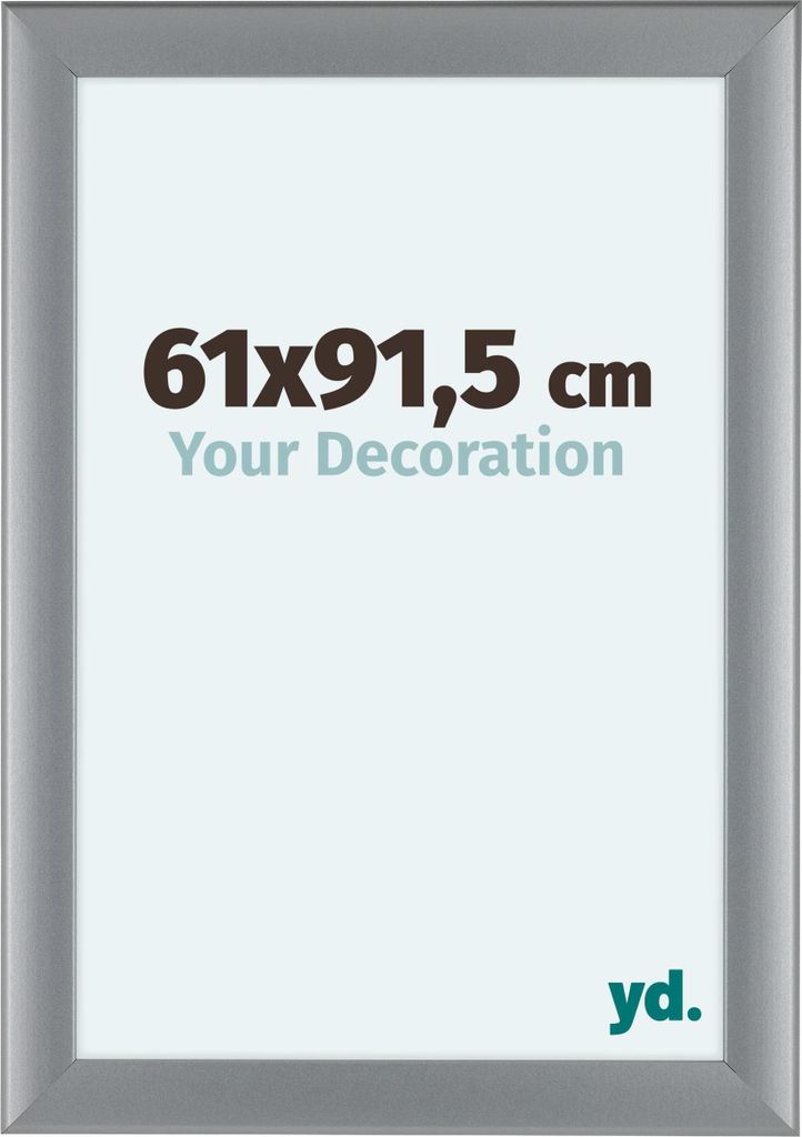 Bilderrahmen, 61x91.5 cm, Silber Matt, MDF, Como