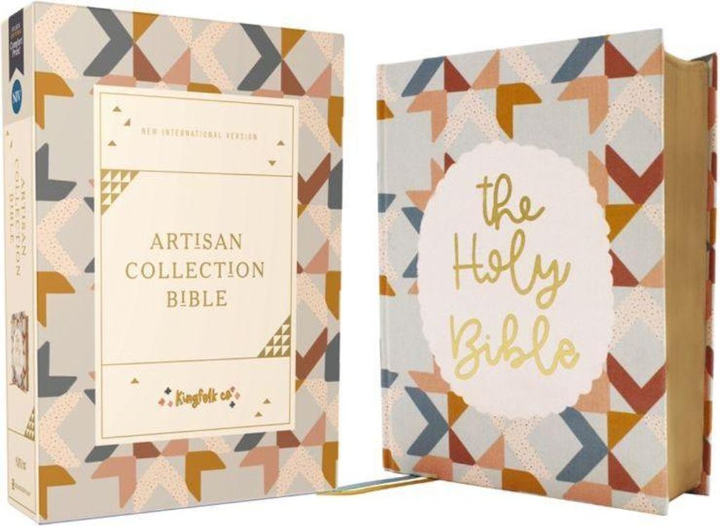 Niv, Artisan Collection Bible, Cloth Over Board, Multi-Color/Quilted, Red Letter, Comfort Print