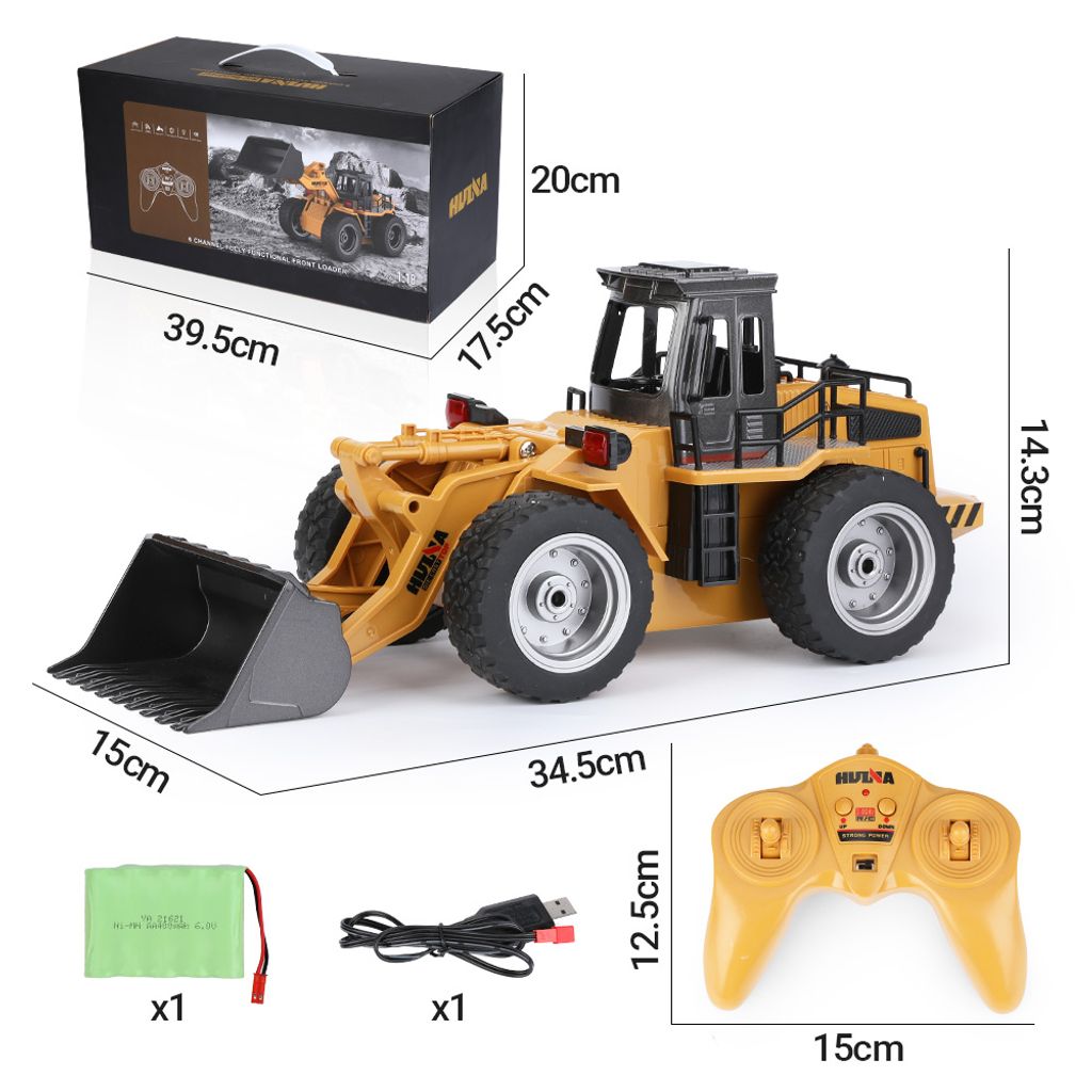 Bulldozer Raupe Fernsteuerung beweglicher Schaufel Baumaschine Spielzeug 