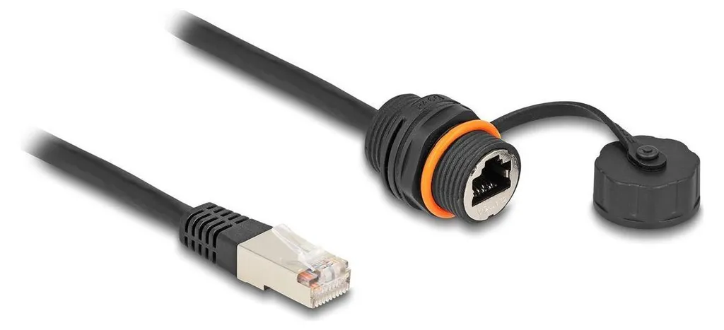 Cavo Prolunga RJ45 Delock Impermeabile: Addio Ruggine sui Cavi LAN!
