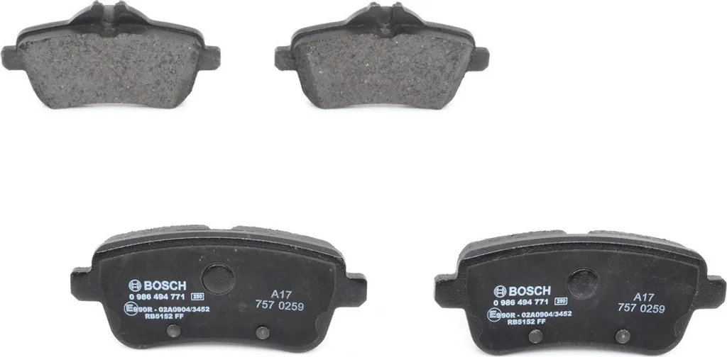 Plaquettes de frein Bosch 0 986 494 771 pour Mercedes Classe GLE et GLS