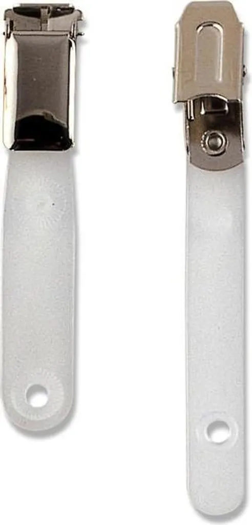 Pince à épiler SEI Rota Passeport Clip Métallique Blanc, lot de 100 pcs