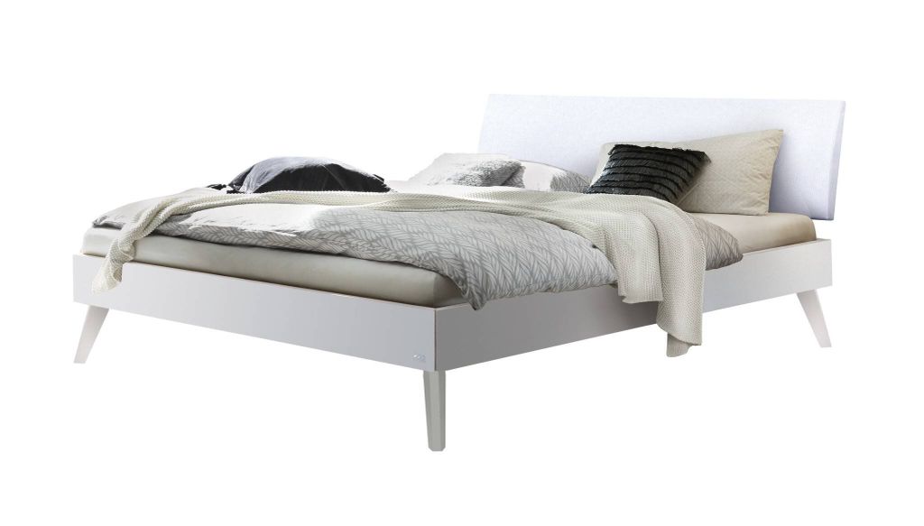 HASENA Trento Bett Pesaro weiß deckend Kopfteil weiß 200x200