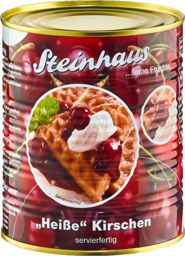 Steinhaus Heiße Kirschen feine Früchte servierfertig in der Produktbild 