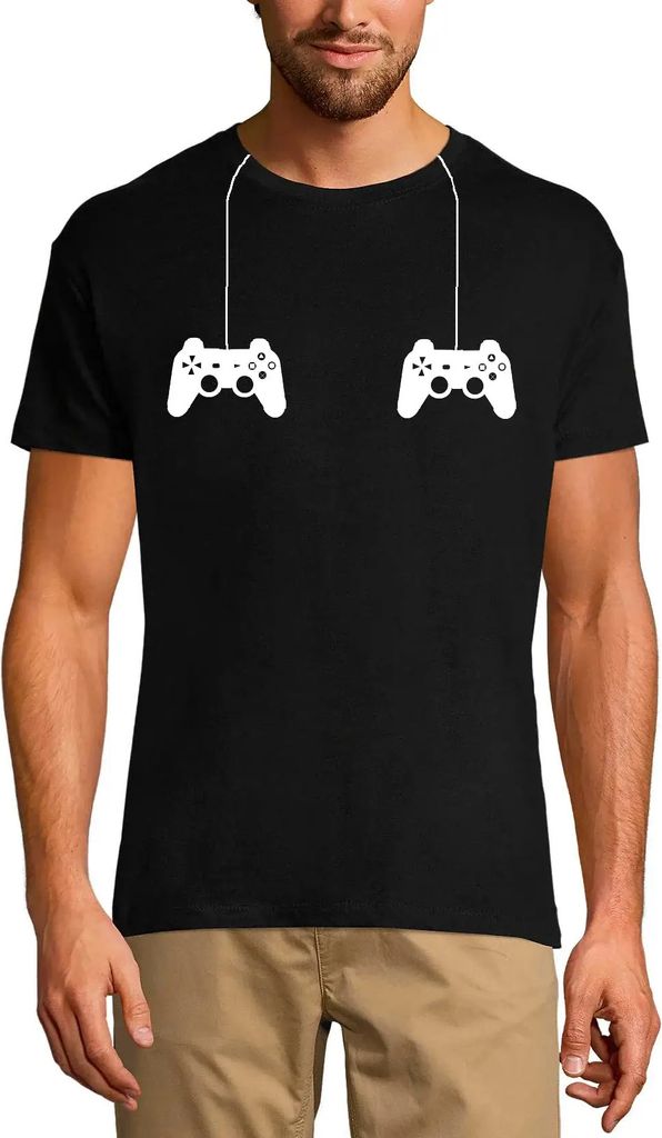 Herren Grafik T-Shirt Gaming-Controller für Gamer – Gaming Controllers Gamers – Öko-Verantwortlich Vintage Jahrgang Kurzarm Lustige Druck Geb...