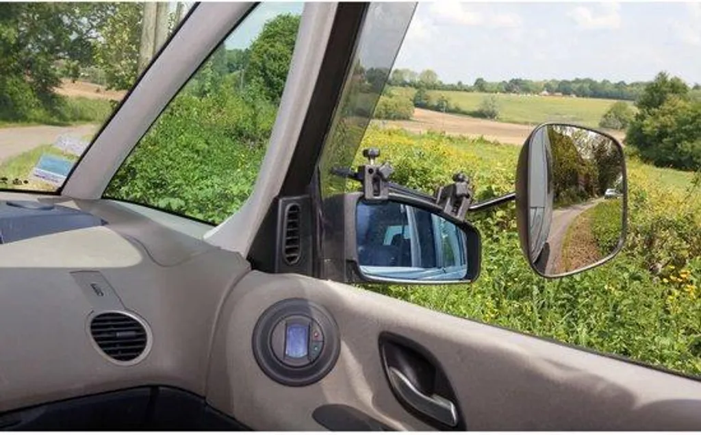 Lot de 2 Miroirs d'Angle Mort XXL - Rétroviseurs de Sécurité Route