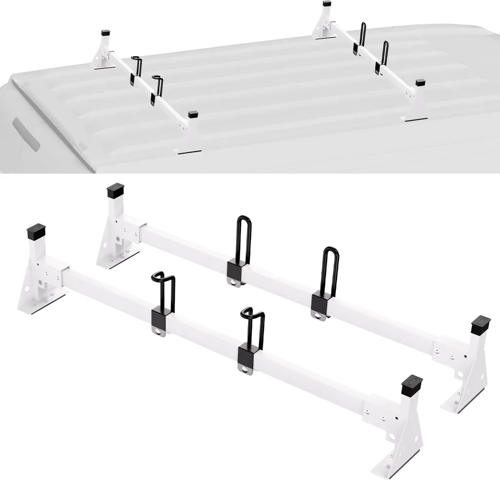 Porte-échelle Haute Performance en Acier 272kg Capacité de Charge 2pcs