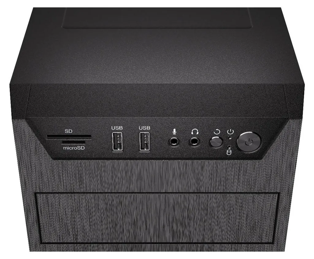 Boîtier PC Bureautique ENDORFY Armis 100 Solid Noir - Idéal Travail - 17